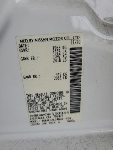 Photo 11 VIN: 1N4BL4BV7MN330944 - NISSAN ALTIMA S 