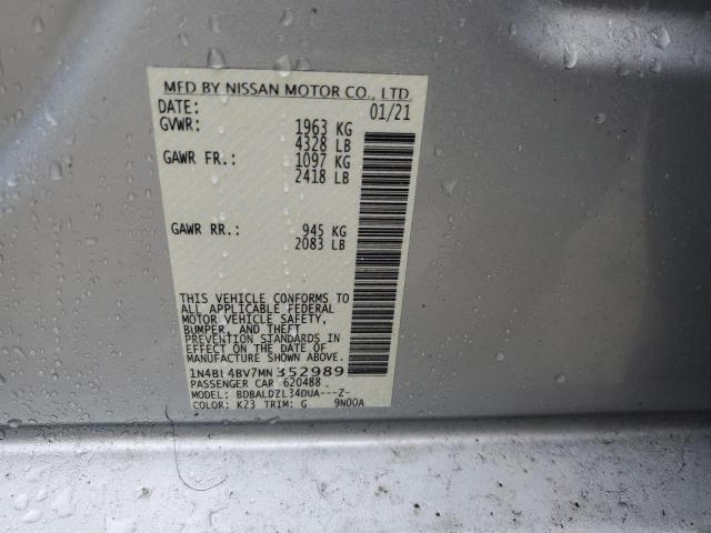 Photo 11 VIN: 1N4BL4BV7MN352989 - NISSAN ALTIMA S 