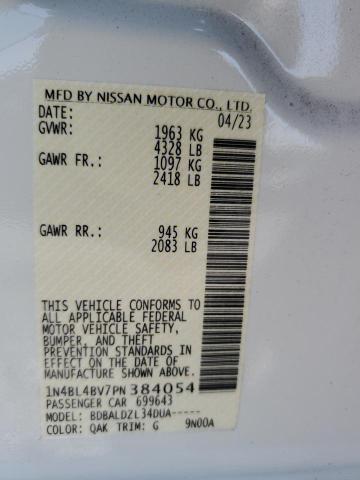 Photo 11 VIN: 1N4BL4BV7PN384054 - NISSAN ALTIMA S 