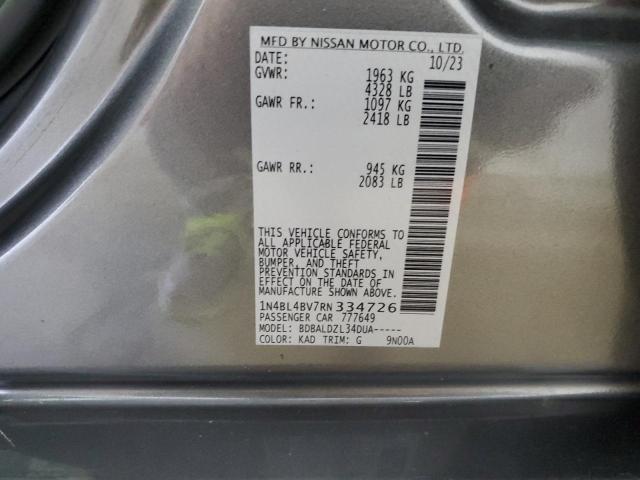 Photo 12 VIN: 1N4BL4BV7RN334726 - NISSAN ALTIMA 