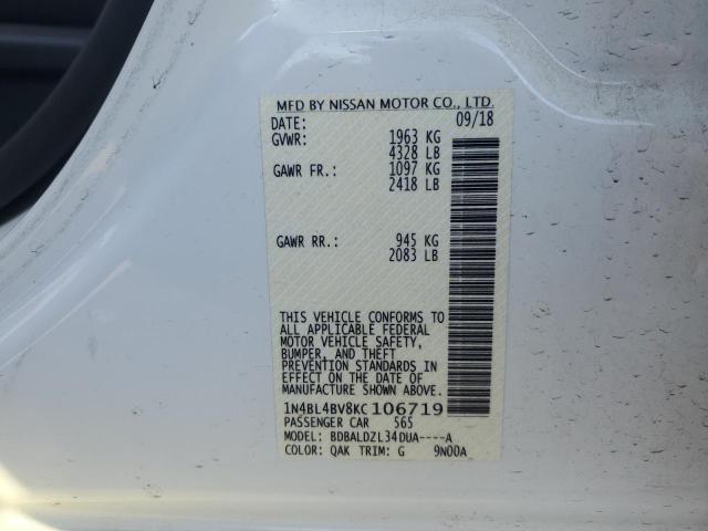 Photo 12 VIN: 1N4BL4BV8KC106719 - NISSAN ALTIMA 