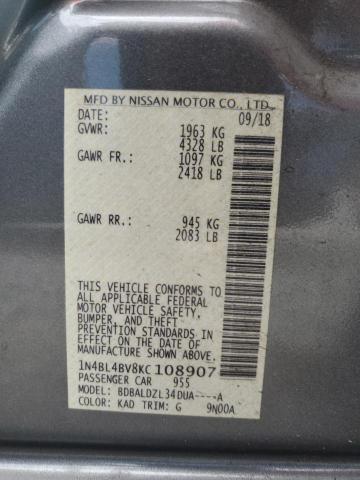 Photo 11 VIN: 1N4BL4BV8KC108907 - NISSAN ALTIMA 