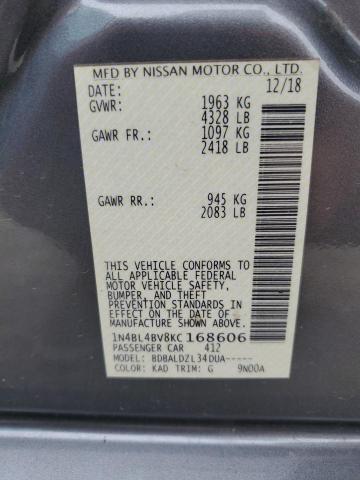 Photo 12 VIN: 1N4BL4BV8KC168606 - NISSAN ALTIMA 