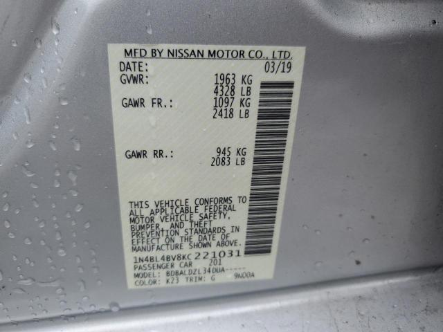 Photo 12 VIN: 1N4BL4BV8KC221031 - NISSAN ALTIMA 