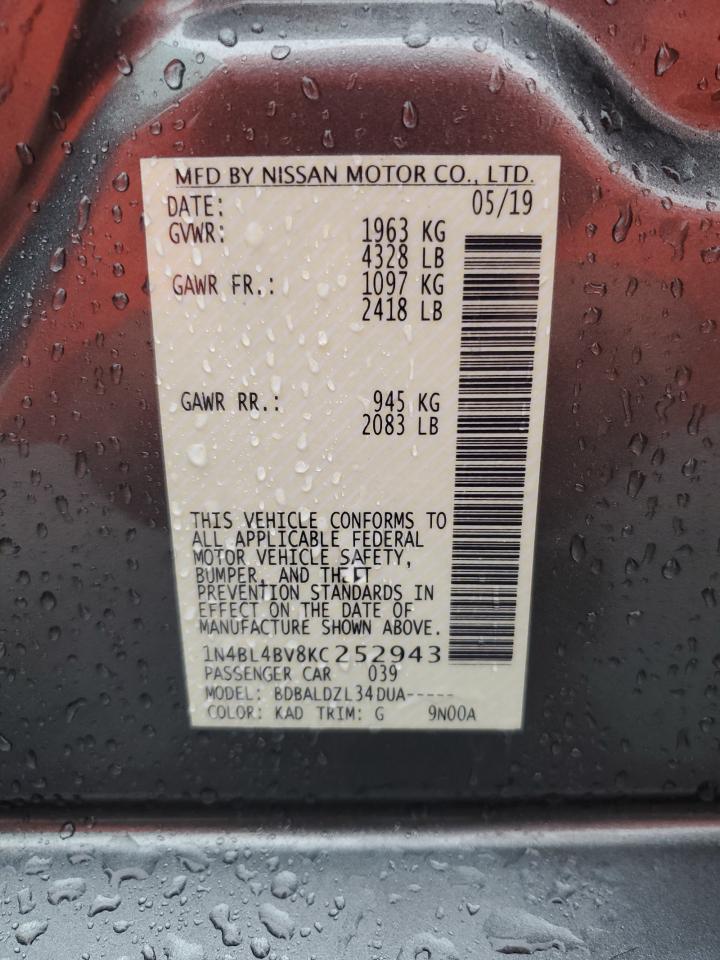 Photo 12 VIN: 1N4BL4BV8KC252943 - NISSAN ALTIMA 