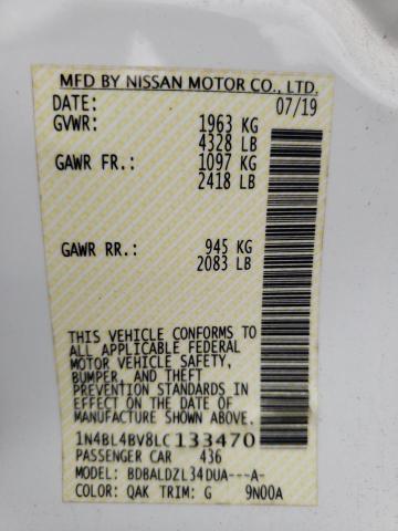 Photo 12 VIN: 1N4BL4BV8LC133470 - NISSAN ALTIMA S 