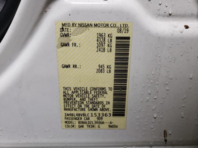 Photo 9 VIN: 1N4BL4BV8LC153363 - NISSAN ALTIMA 