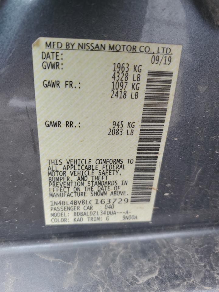 Photo 11 VIN: 1N4BL4BV8LC163729 - NISSAN ALTIMA 