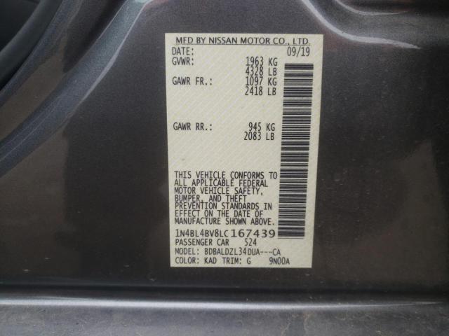 Photo 11 VIN: 1N4BL4BV8LC167439 - NISSAN ALTIMA S 