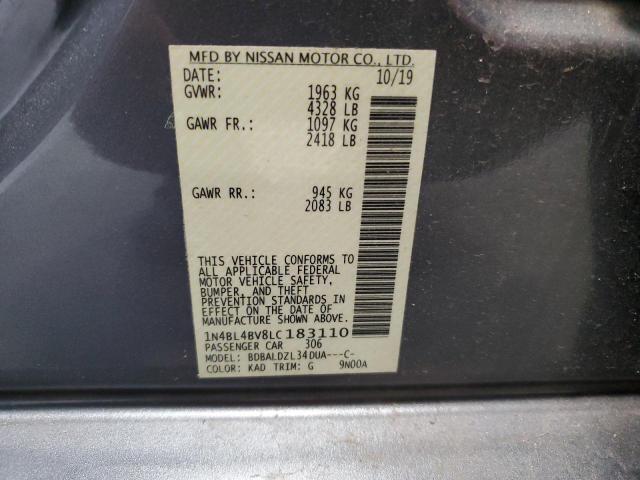 Photo 11 VIN: 1N4BL4BV8LC183110 - NISSAN ALTIMA S 