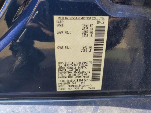 Photo 11 VIN: 1N4BL4BV8LC184676 - NISSAN ALTIMA S 