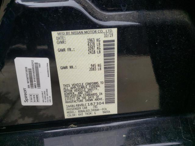 Photo 11 VIN: 1N4BL4BV8LC187304 - NISSAN ALTIMA 