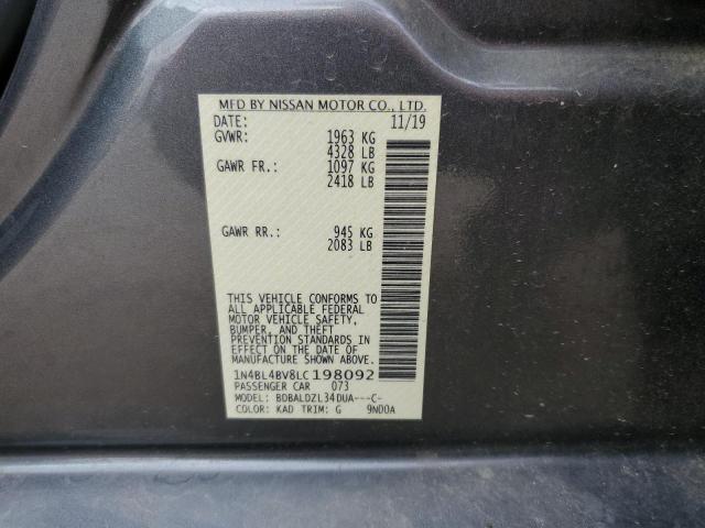 Photo 11 VIN: 1N4BL4BV8LC198092 - NISSAN ALTIMA 