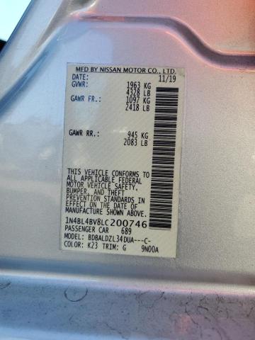 Photo 9 VIN: 1N4BL4BV8LC200746 - NISSAN ALTIMA 