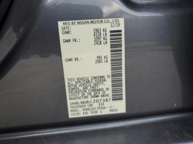 Photo 11 VIN: 1N4BL4BV8LC207387 - NISSAN ALTIMA S 