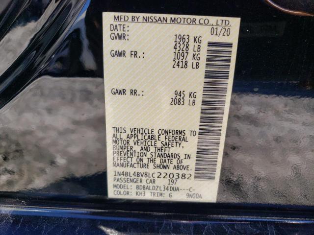 Photo 11 VIN: 1N4BL4BV8LC220382 - NISSAN ALTIMA S 