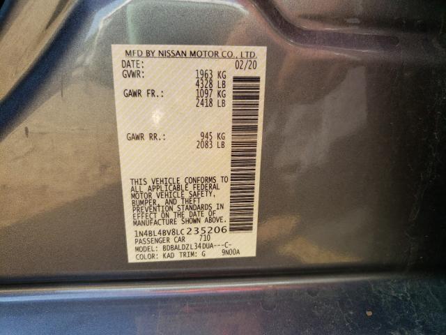 Photo 9 VIN: 1N4BL4BV8LC235206 - NISSAN ALTIMA S 