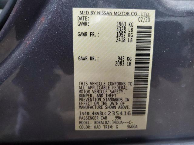 Photo 12 VIN: 1N4BL4BV8LC235416 - NISSAN ALTIMA S 