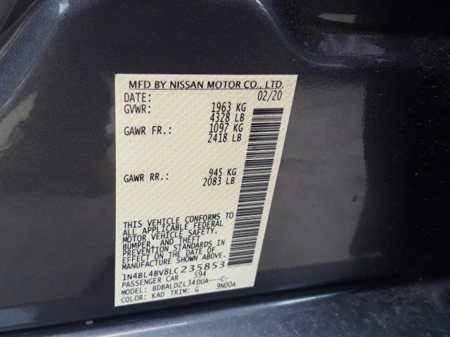 Photo 9 VIN: 1N4BL4BV8LC235853 - NISSAN ALTIMA S 