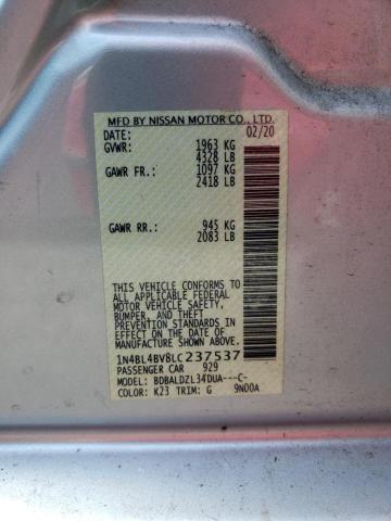 Photo 11 VIN: 1N4BL4BV8LC237537 - NISSAN ALTIMA S 