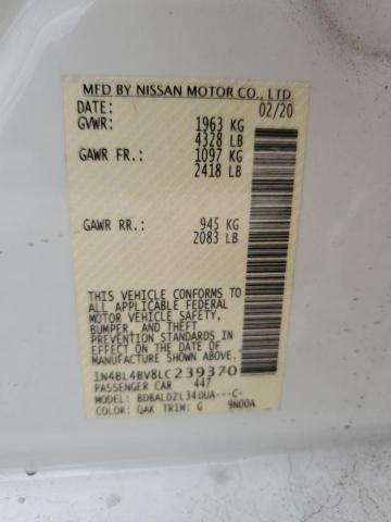 Photo 11 VIN: 1N4BL4BV8LC239370 - NISSAN ALTIMA S 