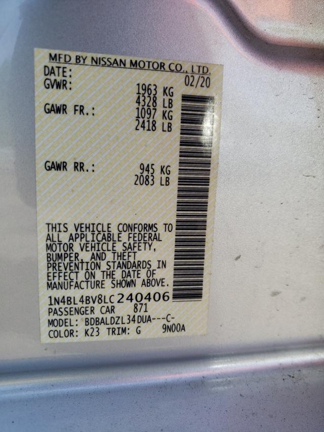 Photo 9 VIN: 1N4BL4BV8LC240406 - NISSAN ALTIMA S 