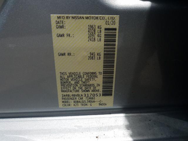 Photo 9 VIN: 1N4BL4BV8LN317053 - NISSAN ALTIMA S 