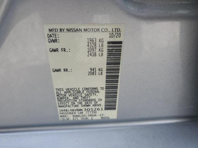 Photo 12 VIN: 1N4BL4BV8MN305261 - NISSAN ALTIMA S 