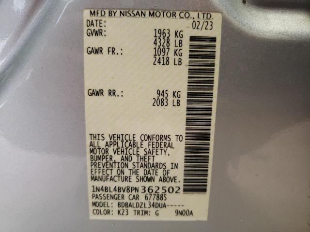 Photo 11 VIN: 1N4BL4BV8PN362502 - NISSAN ALTIMA 