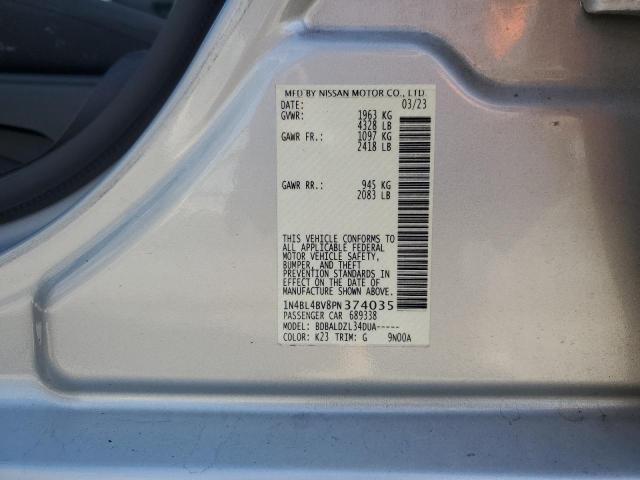 Photo 11 VIN: 1N4BL4BV8PN374035 - NISSAN ALTIMA S 