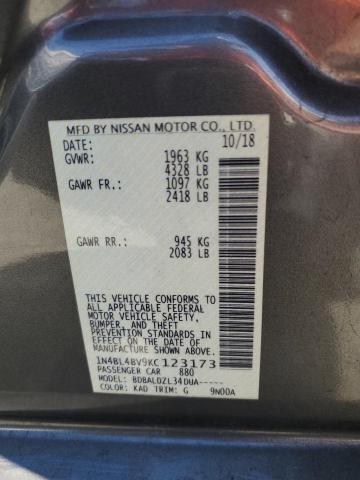 Photo 12 VIN: 1N4BL4BV9KC123173 - NISSAN ALTIMA S 