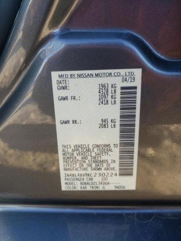 Photo 12 VIN: 1N4BL4BV9KC230224 - NISSAN ALTIMA S 