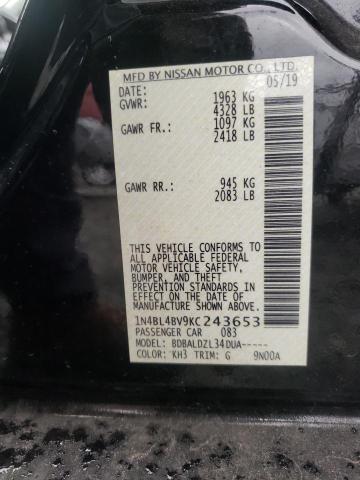 Photo 11 VIN: 1N4BL4BV9KC243653 - NISSAN ALTIMA S 