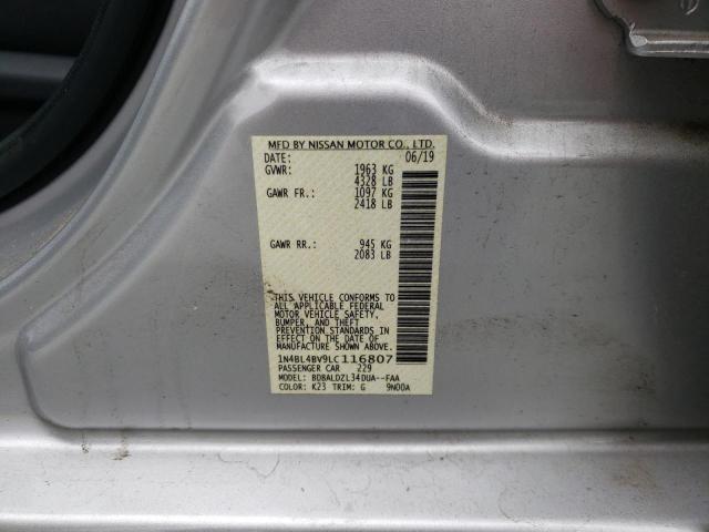 Photo 9 VIN: 1N4BL4BV9LC116807 - NISSAN ALTIMA S 