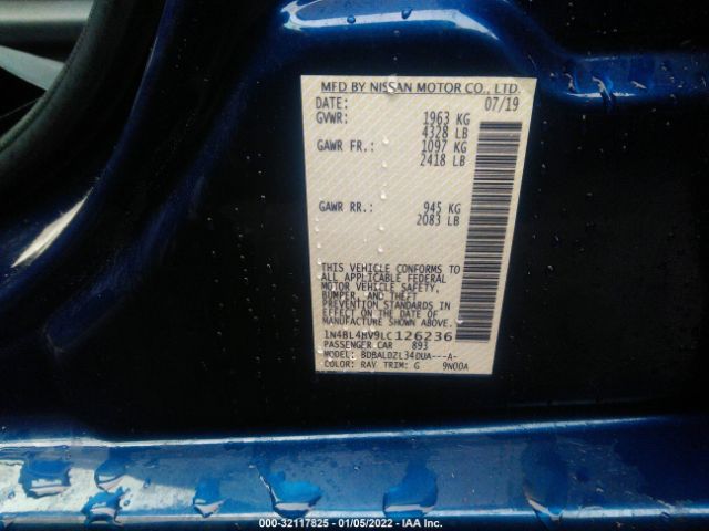 Photo 8 VIN: 1N4BL4BV9LC126236 - NISSAN ALTIMA 