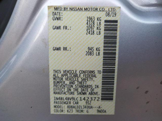 Photo 9 VIN: 1N4BL4BV9LC142372 - NISSAN ALTIMA S 