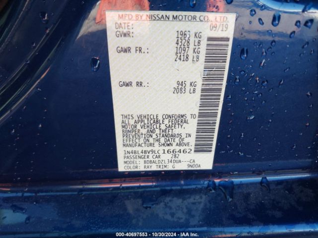 Photo 8 VIN: 1N4BL4BV9LC166462 - NISSAN ALTIMA 