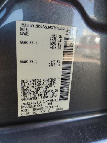 Photo 11 VIN: 1N4BL4BV9LC179843 - NISSAN ALTIMA S 