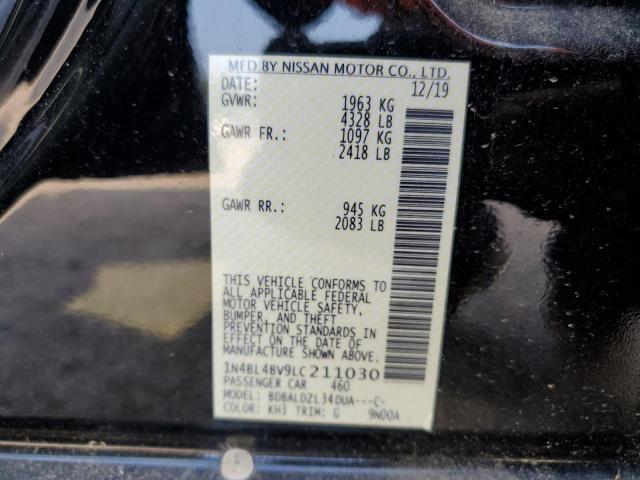 Photo 11 VIN: 1N4BL4BV9LC211030 - NISSAN ALTIMA S 