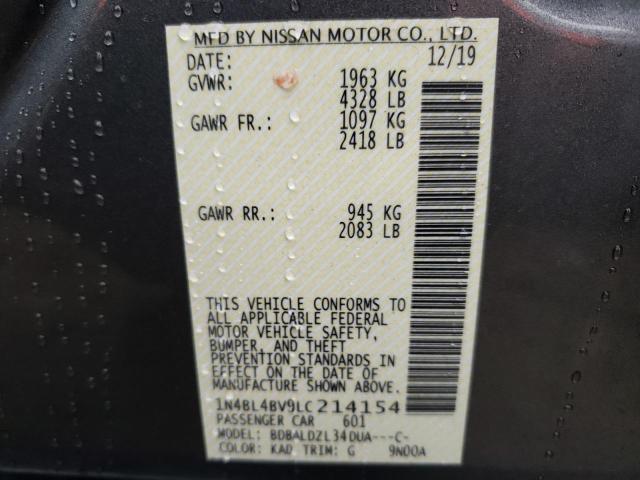 Photo 9 VIN: 1N4BL4BV9LC214154 - NISSAN ALTIMA S 