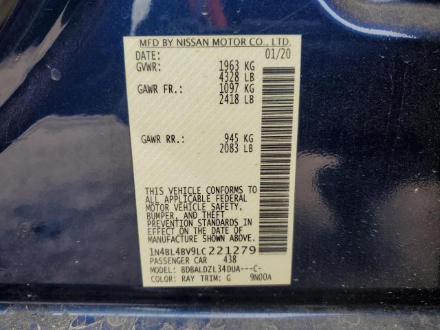 Photo 11 VIN: 1N4BL4BV9LC221279 - NISSAN ALTIMA S 