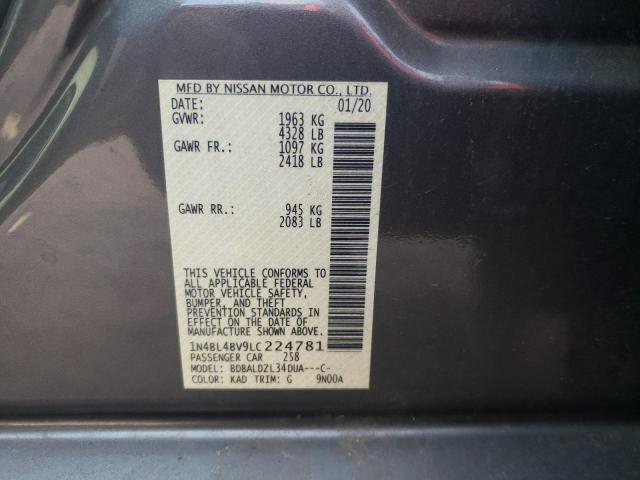 Photo 11 VIN: 1N4BL4BV9LC224781 - NISSAN ALTIMA S 