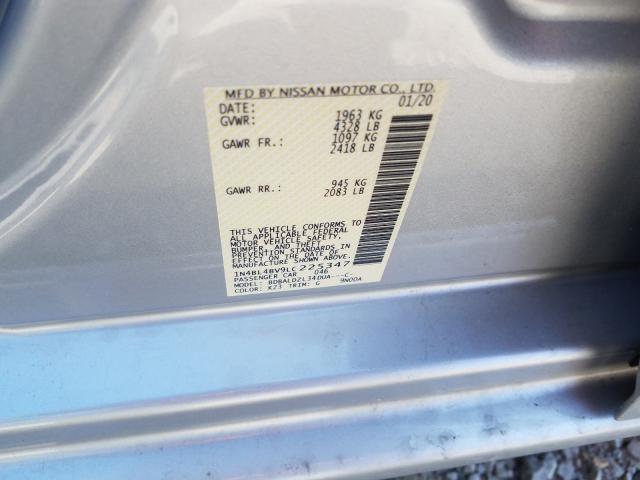 Photo 9 VIN: 1N4BL4BV9LC225347 - NISSAN ALTIMA S 