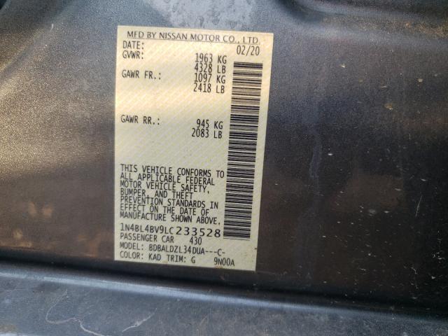 Photo 9 VIN: 1N4BL4BV9LC233528 - NISSAN ALTIMA 