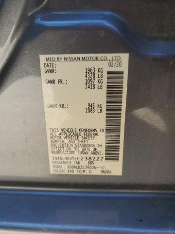 Photo 11 VIN: 1N4BL4BV9LC238227 - NISSAN ALTIMA S 