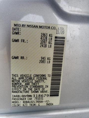 Photo 12 VIN: 1N4BL4BV9MN318679 - NISSAN ALTIMA 