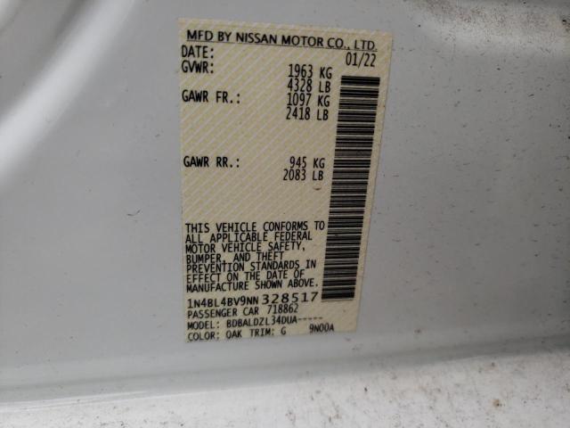 Photo 11 VIN: 1N4BL4BV9NN328517 - NISSAN ALTIMA S 