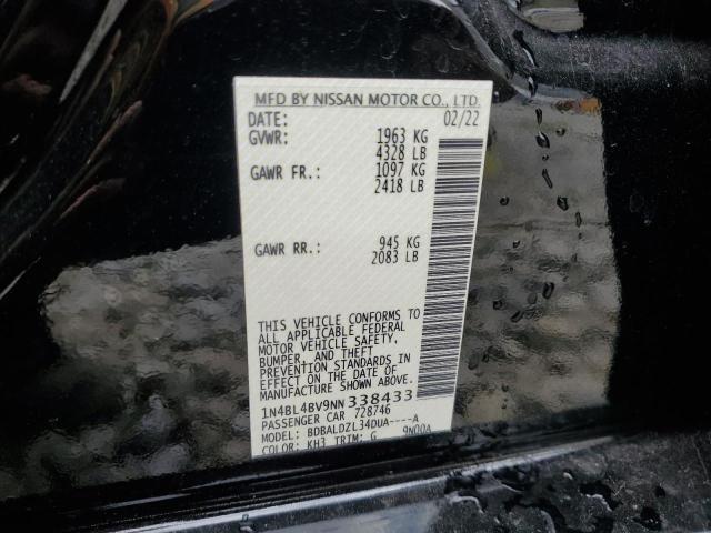 Photo 11 VIN: 1N4BL4BV9NN338433 - NISSAN ALTIMA S 