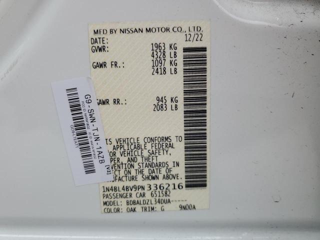 Photo 11 VIN: 1N4BL4BV9PN336216 - NISSAN ALTIMA 