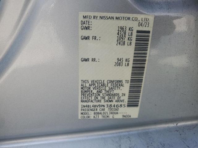 Photo 11 VIN: 1N4BL4BV9PN384685 - NISSAN ALTIMA S 